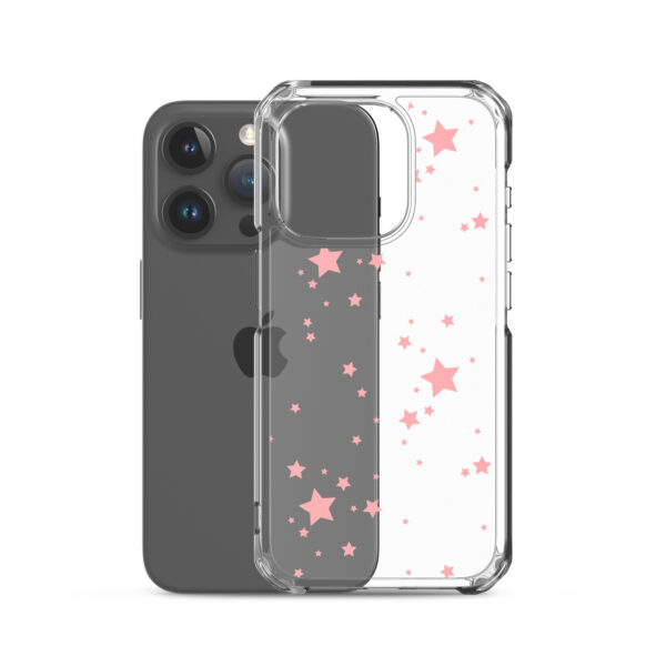 Case for iPhone® - Clear Pink Stars - Image 36