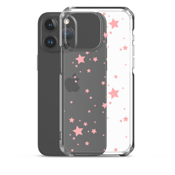 Case for iPhone® - Clear Pink Stars - Image 34