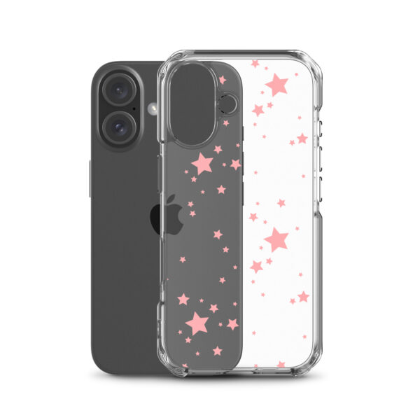Case for iPhone® - Clear Pink Stars - Image 46