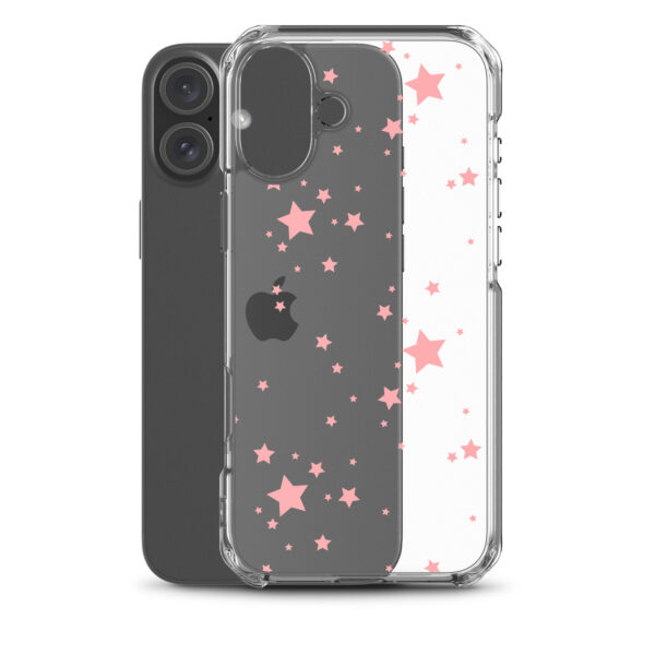 Case for iPhone® - Clear Pink Stars - Image 40