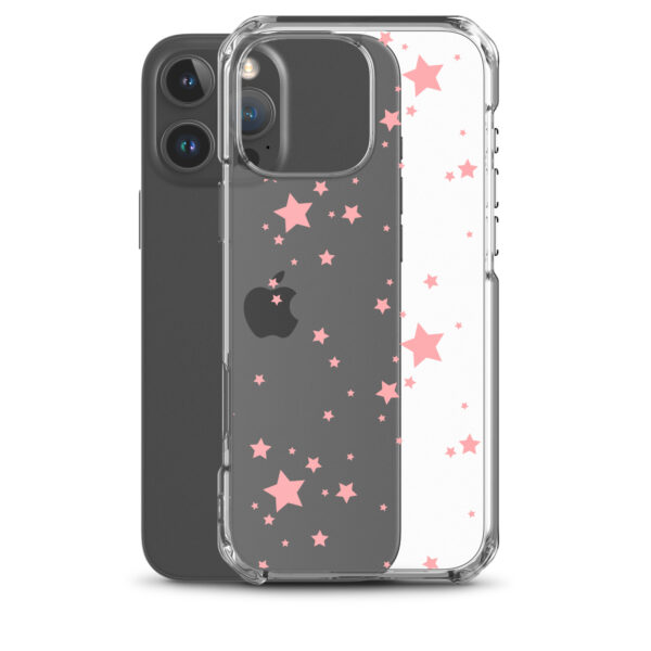 Case for iPhone® - Clear Pink Stars - Image 42