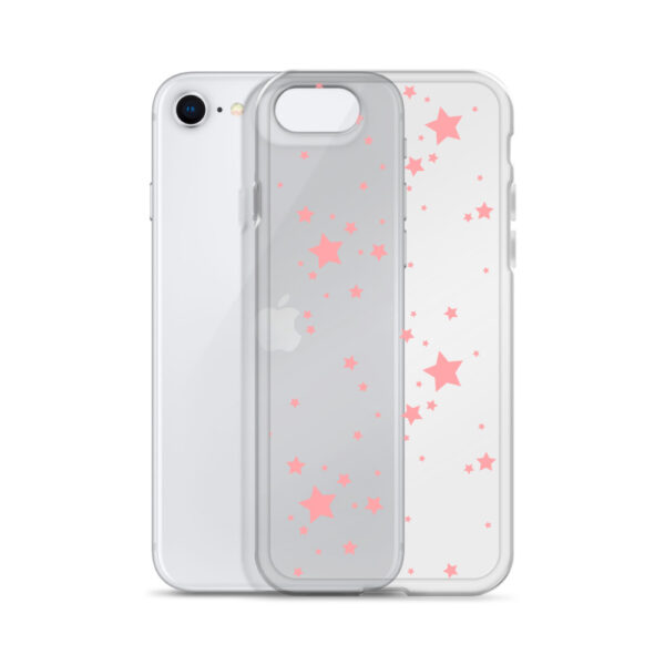 Case for iPhone® - Clear Pink Stars - Image 48