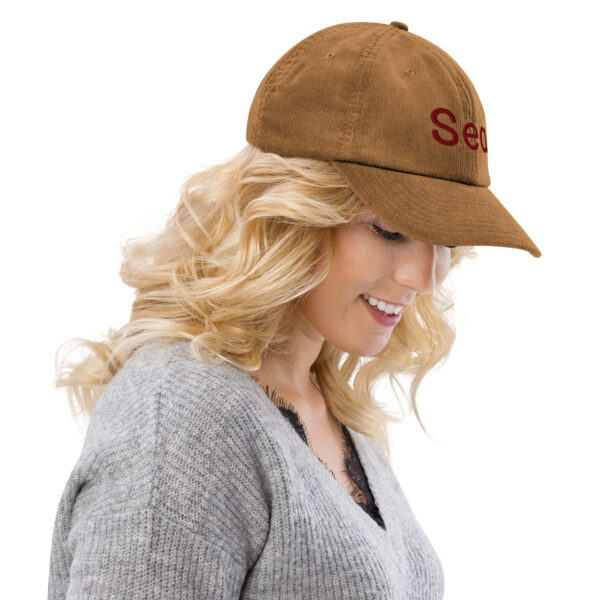 Corduroy hat Unisex - Sea - Image 2