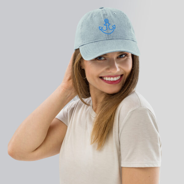 Denim Hat Unisex - Blue Ocean - Image 2
