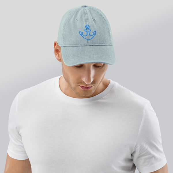 Denim Hat Unisex - Blue Ocean - Image 6