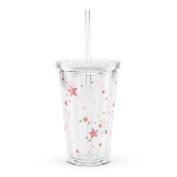 Plastic Tumbler Clear - Hearts