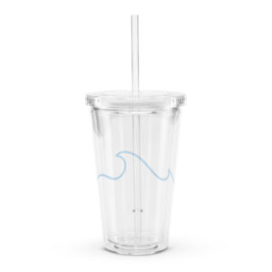 Plastic Tumbler Clear - Waves