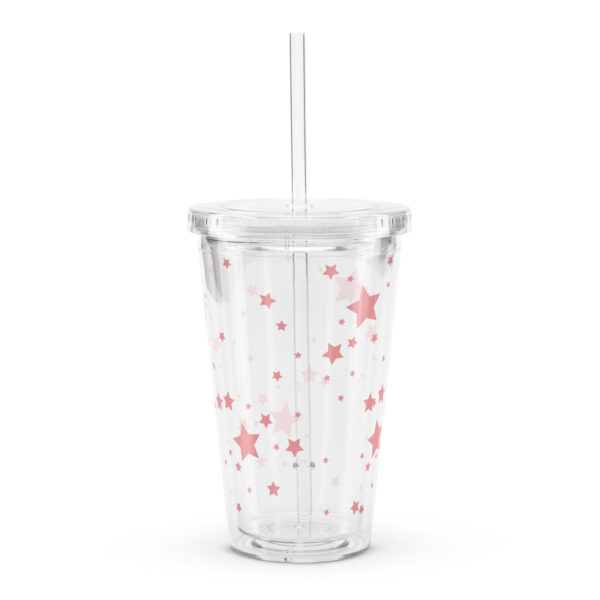 Plastic Tumbler Clear - Hearts - Image 2