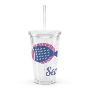 Plastic Tumbler Clear - Sea