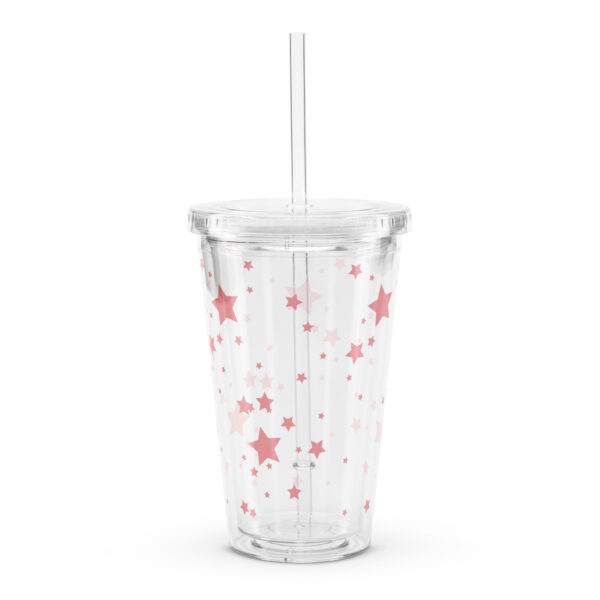 Plastic Tumbler Clear - Hearts - Image 4