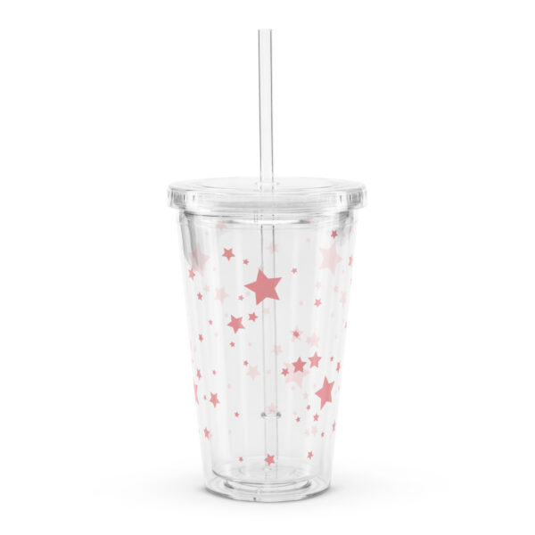 Plastic Tumbler Clear - Hearts - Image 3