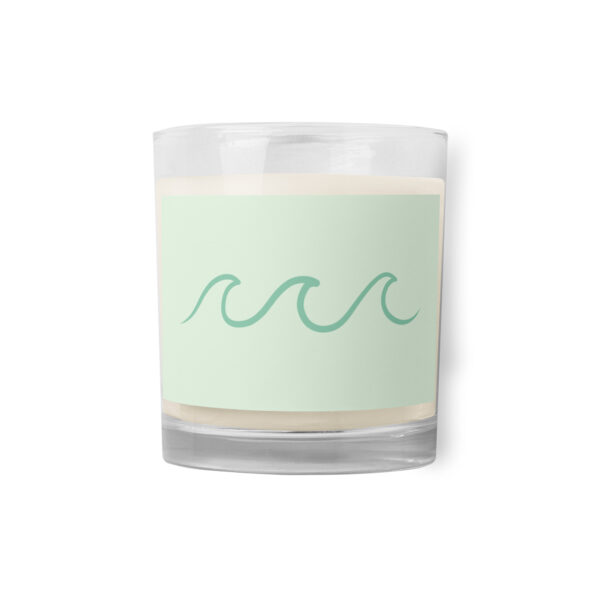 Glass jar soy wax candle - Waves