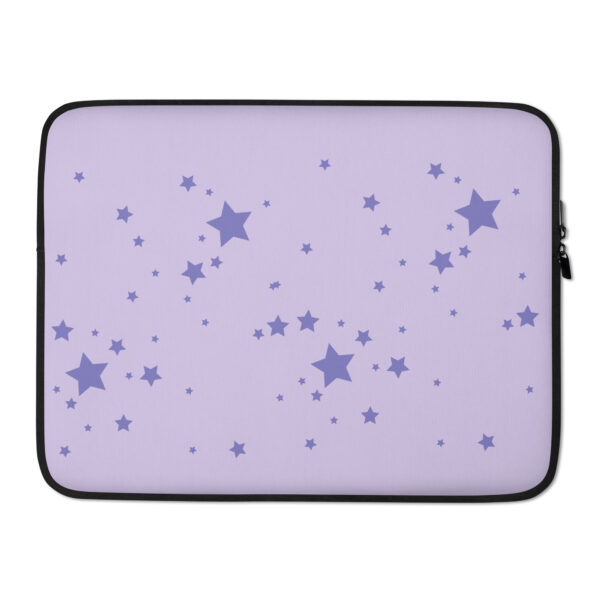 Laptop Sleeve - Purple Stars - Image 2