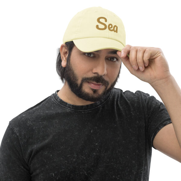 Dad hat Unisex - Yellow Sea - Image 4