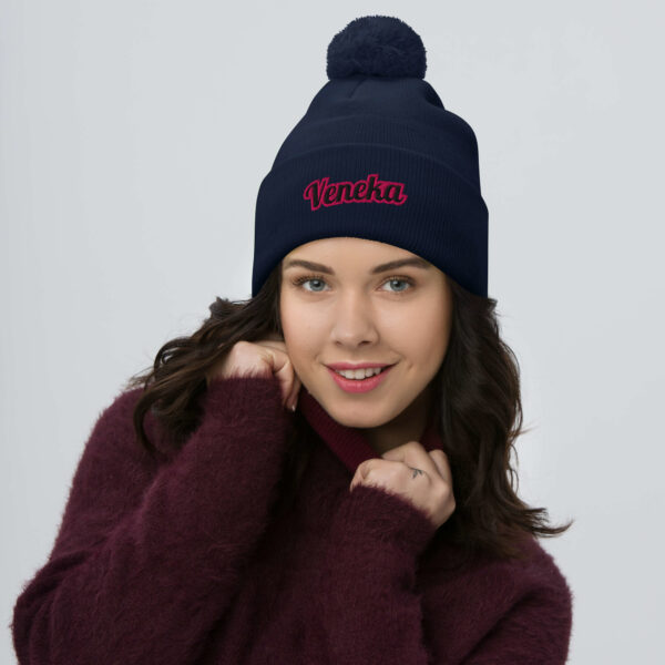 Beanie Pom-Pom Veneka - Pink - Image 6