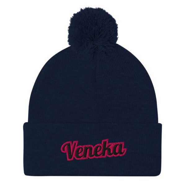 Beanie Pom-Pom Veneka - Pink - Image 8