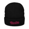 Beanie Ribbed Knit Veneka - Pink
