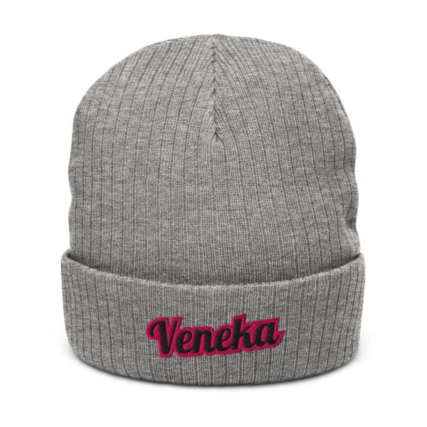Beanie Ribbed Knit Veneka - Pink - Image 6