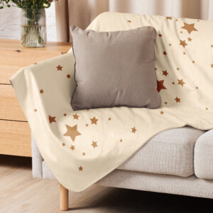 Blanket Sherpa - Cream Stars