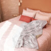Blanket Sherpa - Hearts (Gray) - Image 2