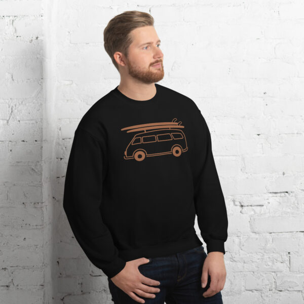 Crew Neck Sweatshirt - Let's Go Surf - Image 2