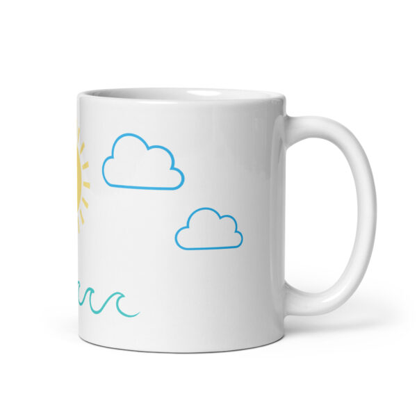 Mug White glossy - Sun and Clouds