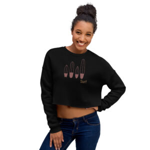 Crop Sweatshirt - Surfboards