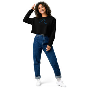 Crop Sweatshirt - Wave