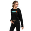 Crop Sweatshirt - Stripes Fish - Image 2