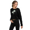 Crop Sweatshirt - Palm Trees - Image 3