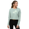 Crop Sweatshirt - Palm Trees