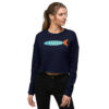 Crop Sweatshirt - Stripes Fish - Image 5
