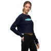 Crop Sweatshirt - Stripes Fish - Image 7