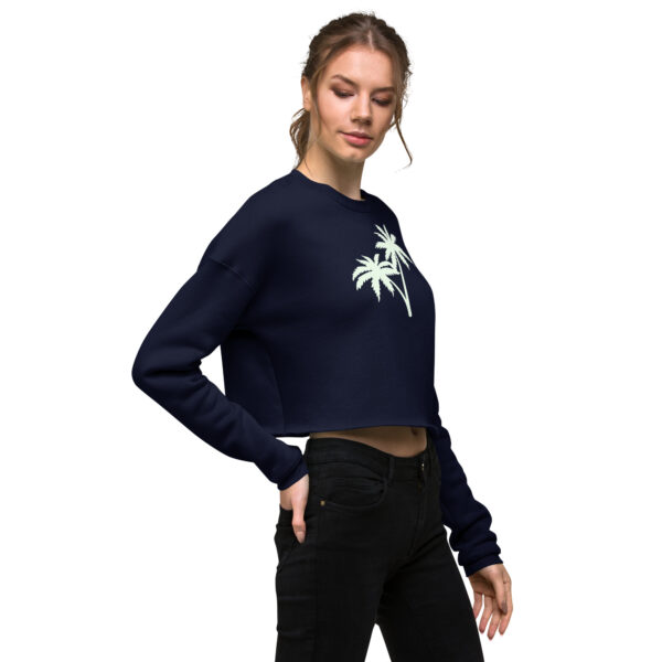 Crop Sweatshirt - Palm Trees - Image 8