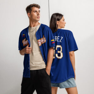 Jersey Venezuelan BB Team Edition - Royal Blue Perez #13